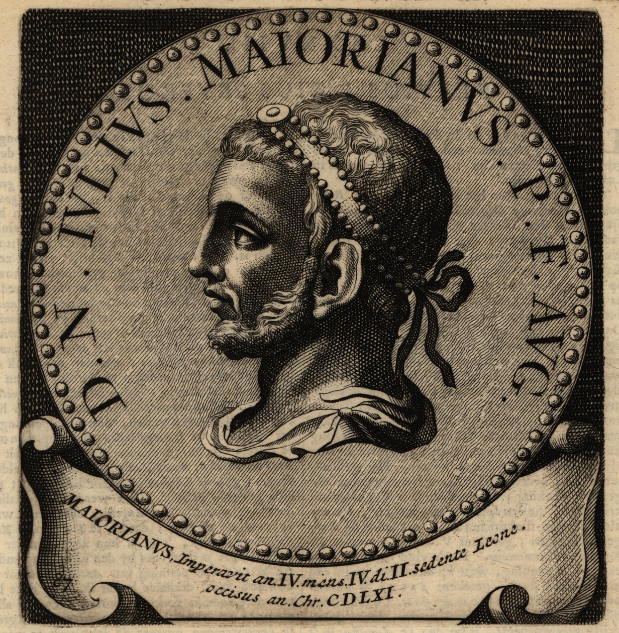 Retrato del emperador romano Mayoriano de Netherlandish School