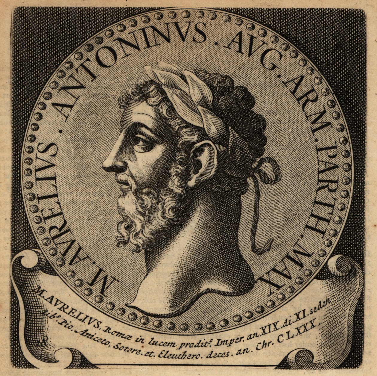 Retrato del emperador romano Marco Aurelio de Netherlandish School