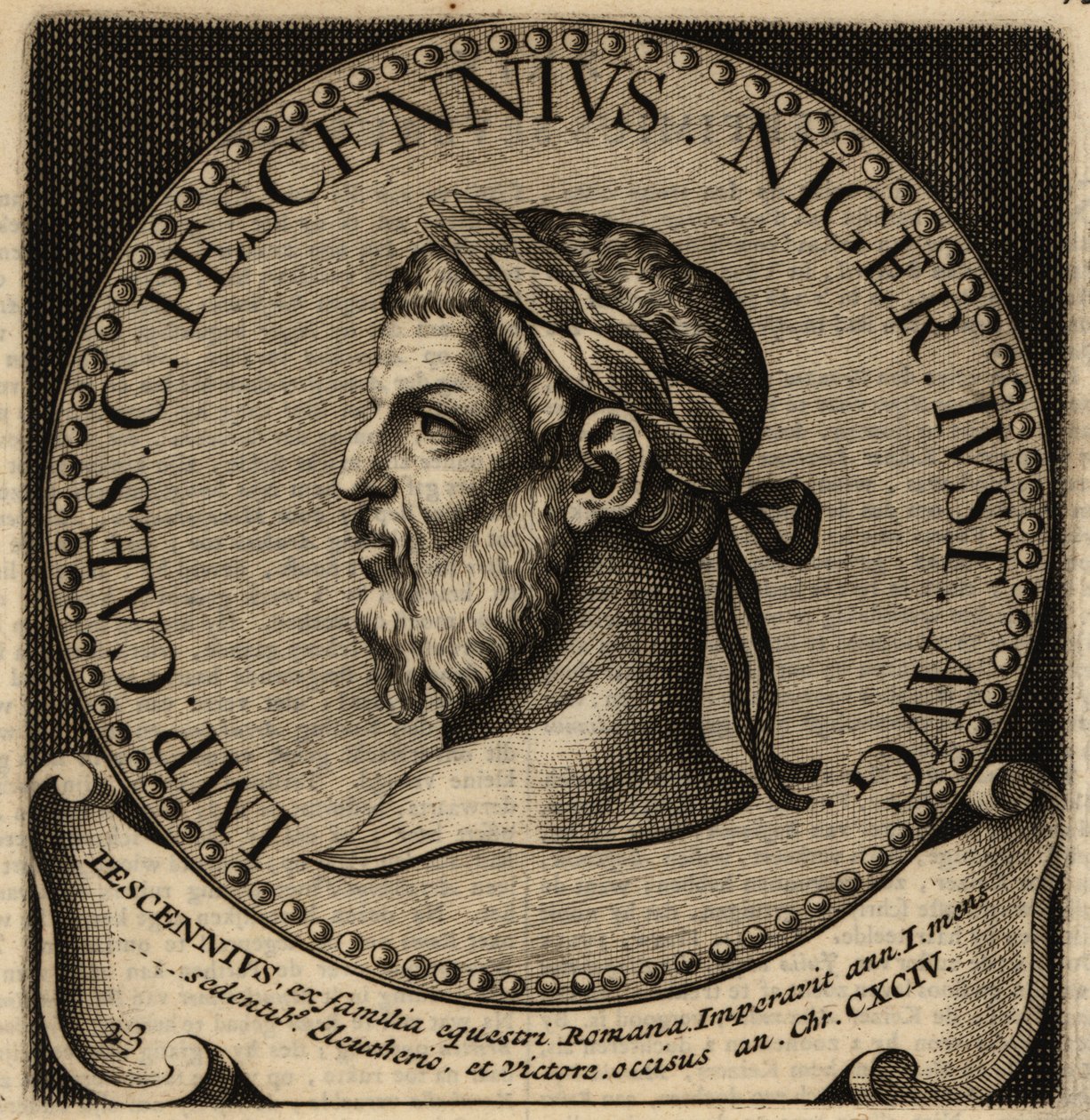 Retrato del emperador romano Pescenio Níger de Netherlandish School