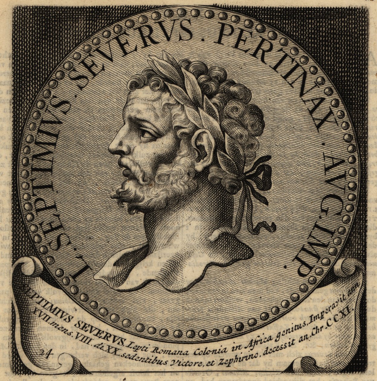 Retrato del emperador romano Septimio Severo de Netherlandish School