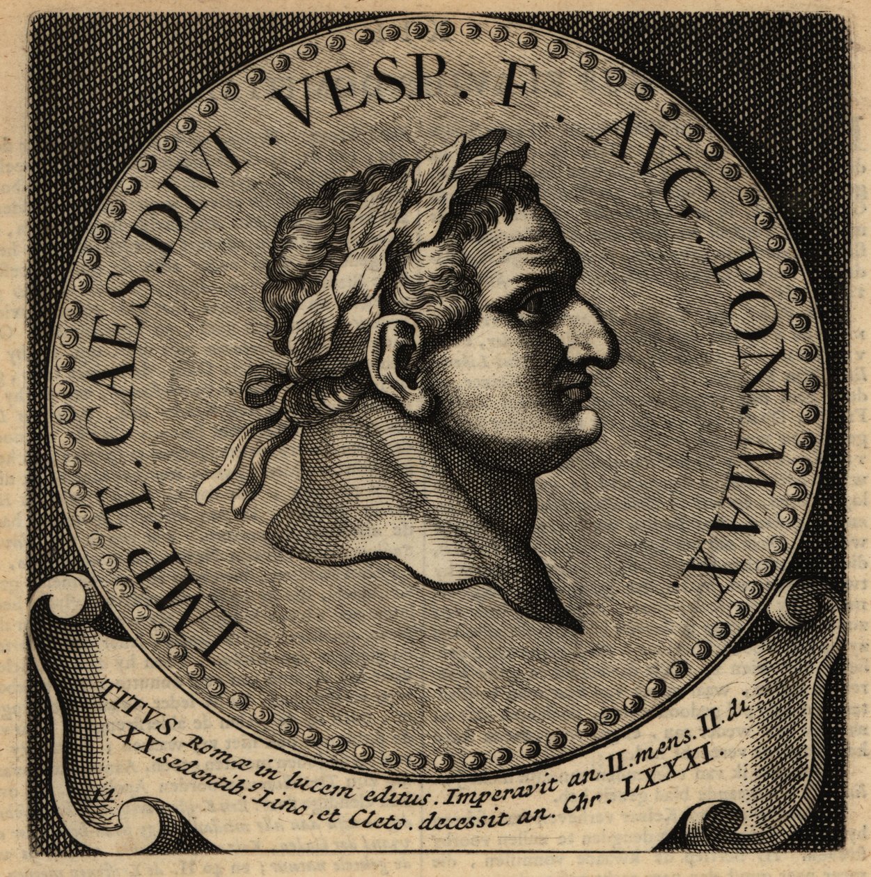 Retrato del Emperador Romano Tito de Netherlandish School