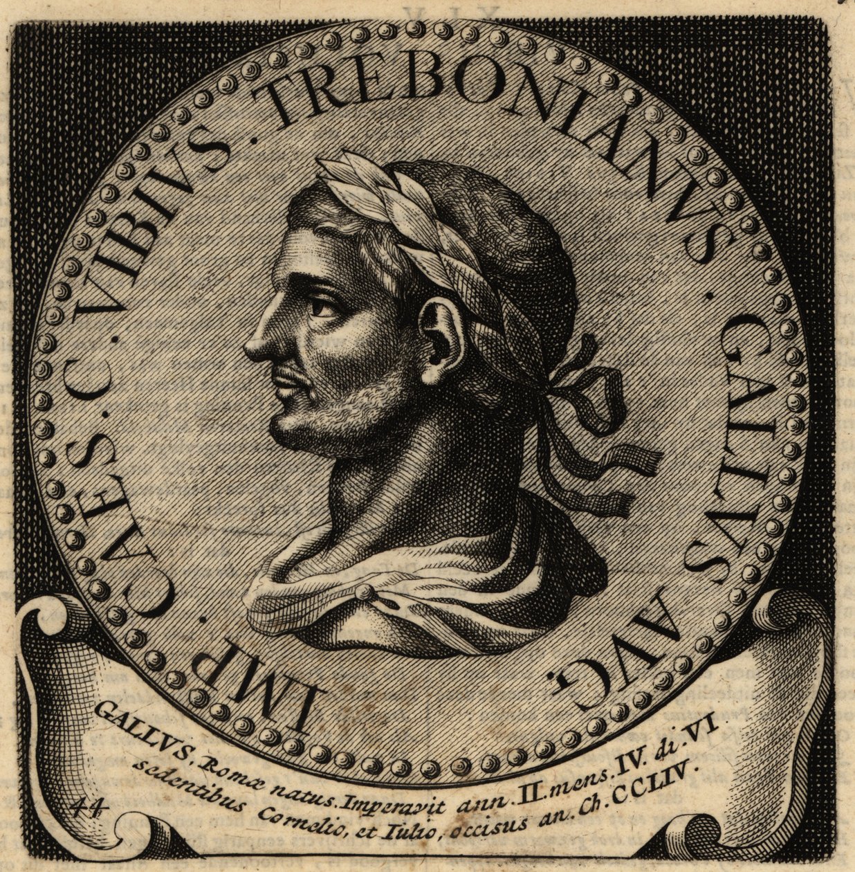 Retrato del Emperador Romano Treboniano Galo de Netherlandish School