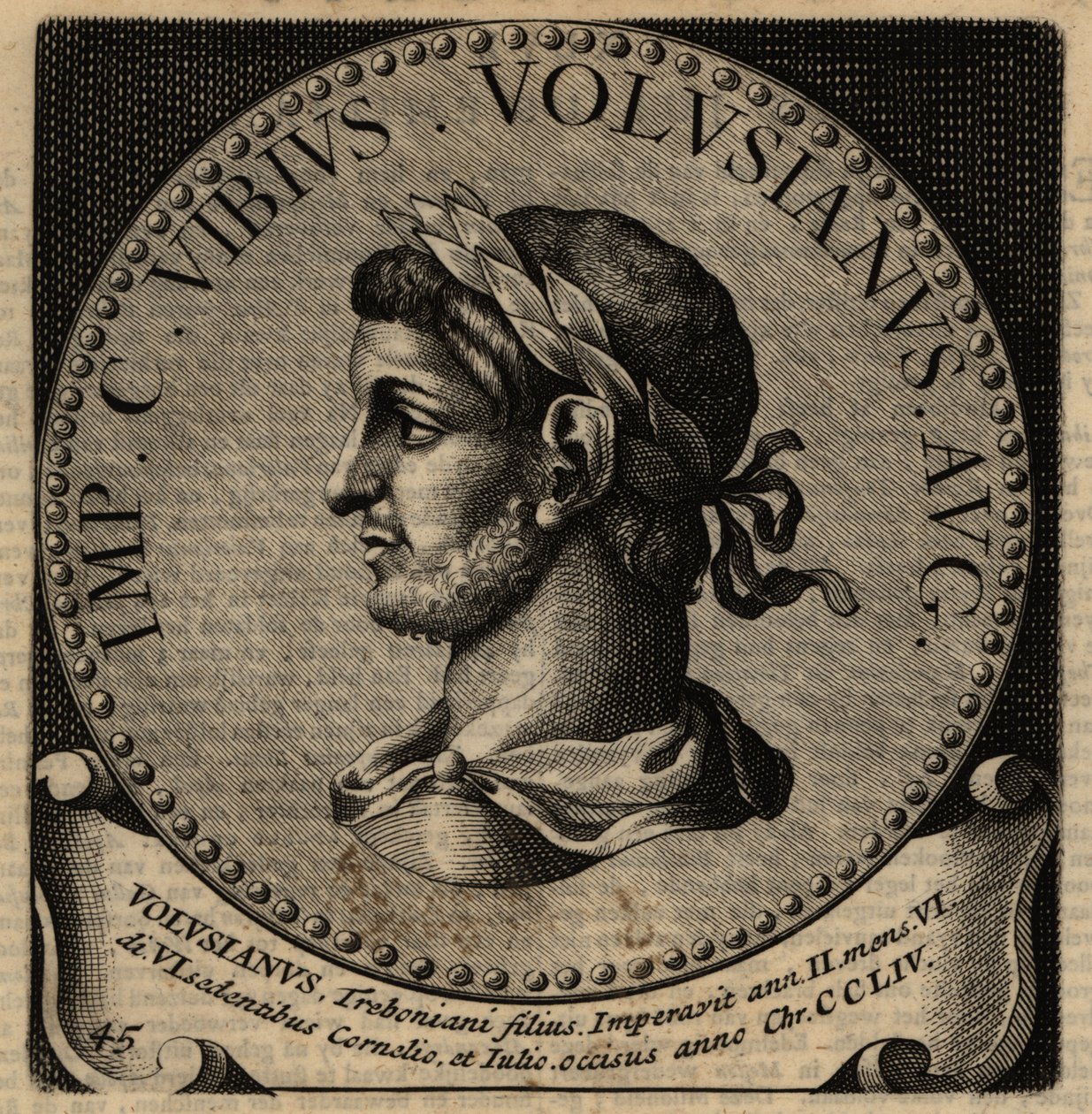Retrato del emperador romano Volusiano de Netherlandish School