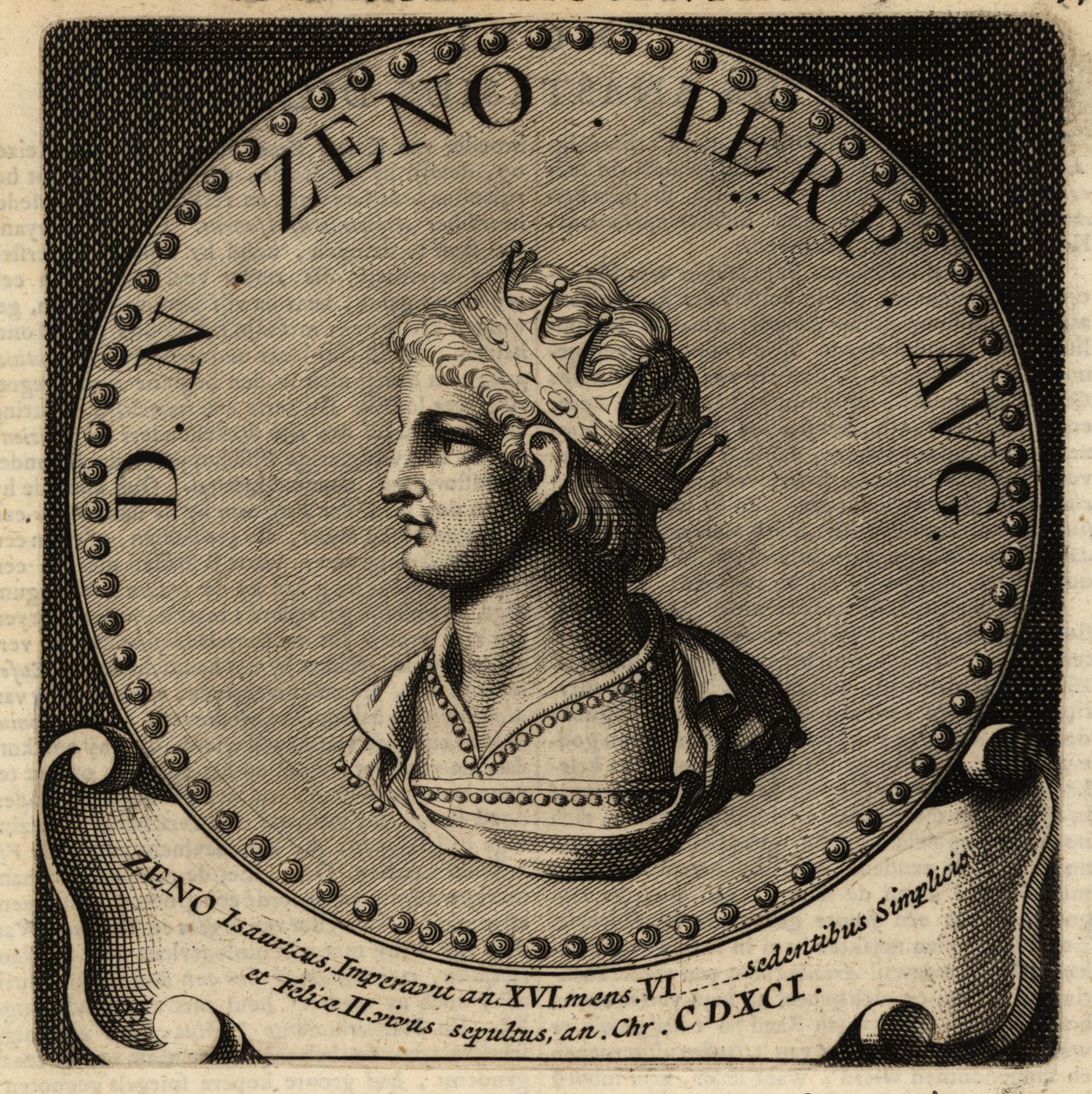 Retrato del Emperador Romano Zenón de Netherlandish School