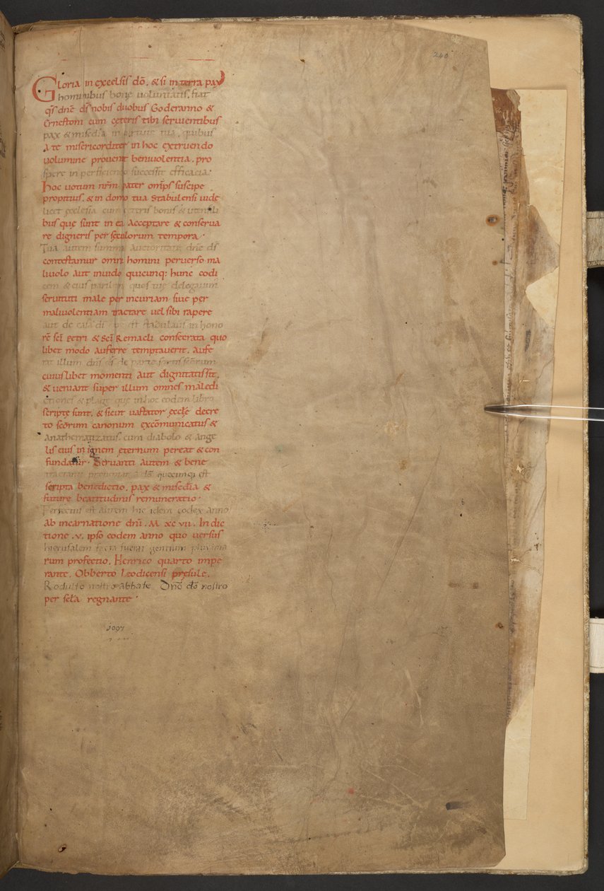 La Biblia de Stavelot, Add MS 28107, f.240r de Netherlandish School