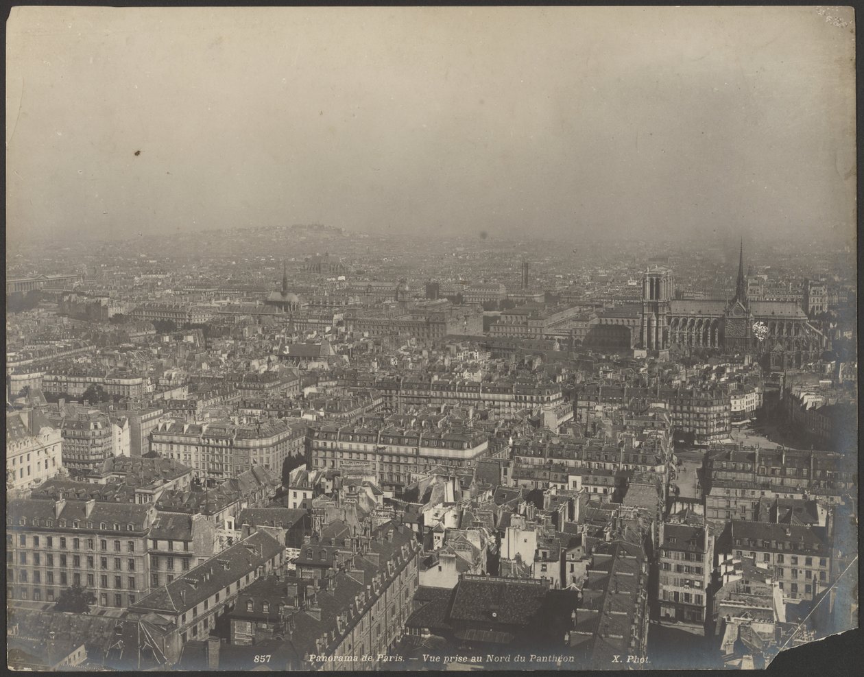 Panorama de París - Vista tomada desde el norte del Panteón de Neurdein freres