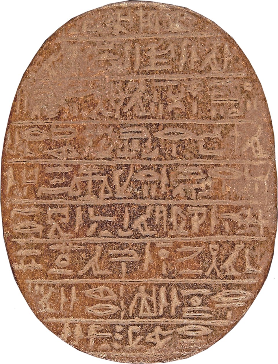 Escarabajo del Corazón de Hati-iay (cuarcita y trazas de pan de oro) de New Kingdom Egyptian