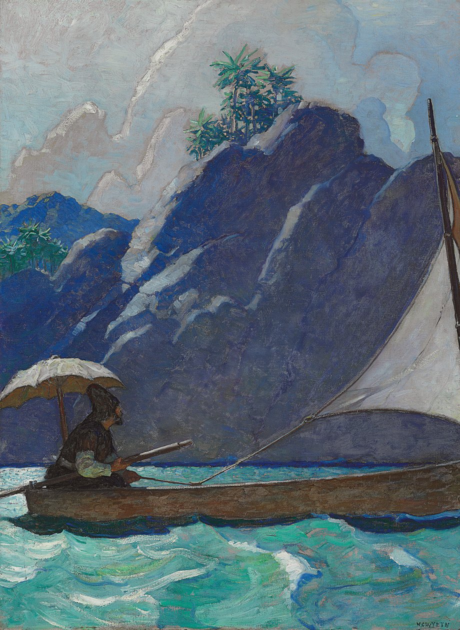 Y así de vez en cuando hice un pequeño viaje por el mar de Newell Convers Wyeth