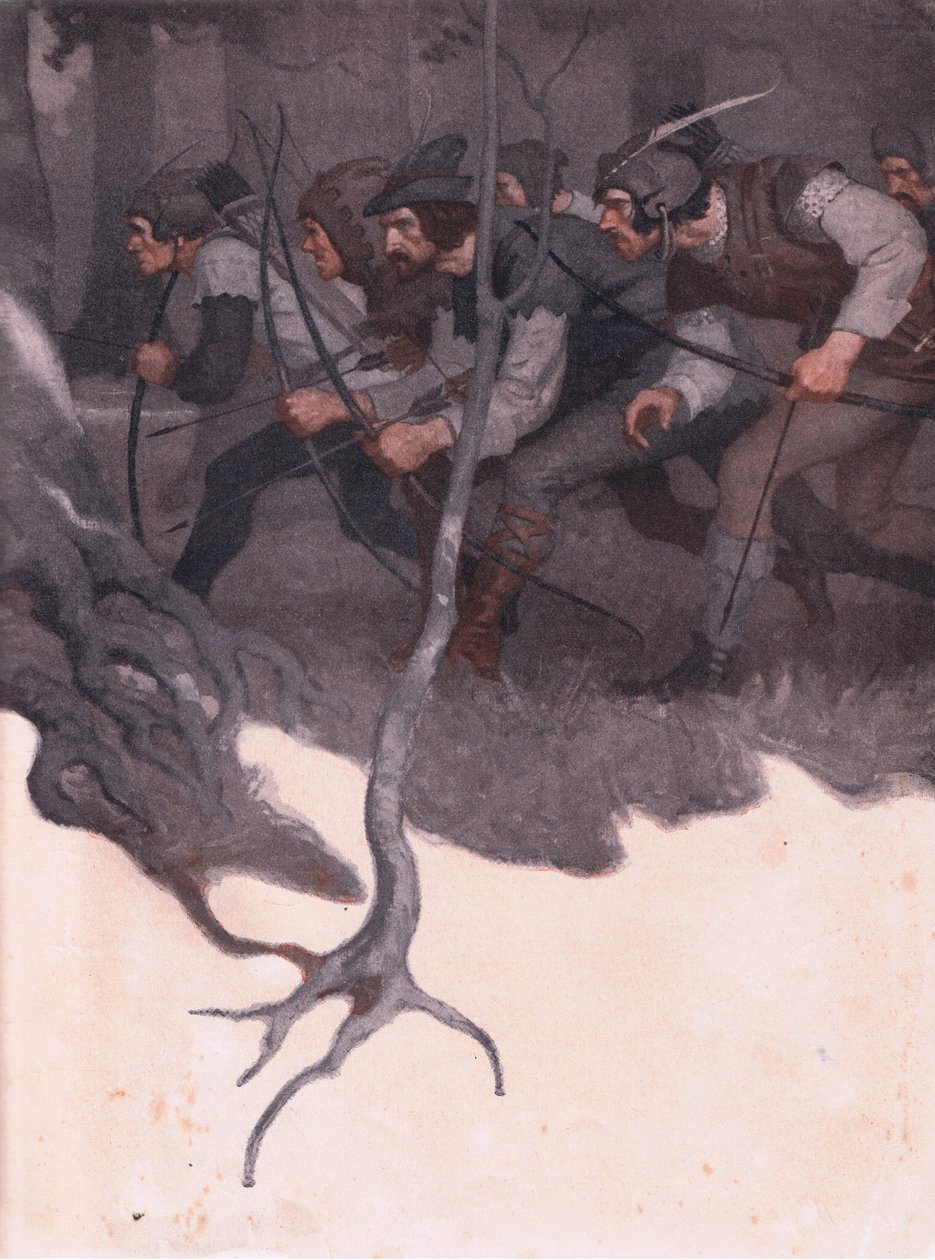 Diseño de la contraportada, 1916 de Newell Convers Wyeth