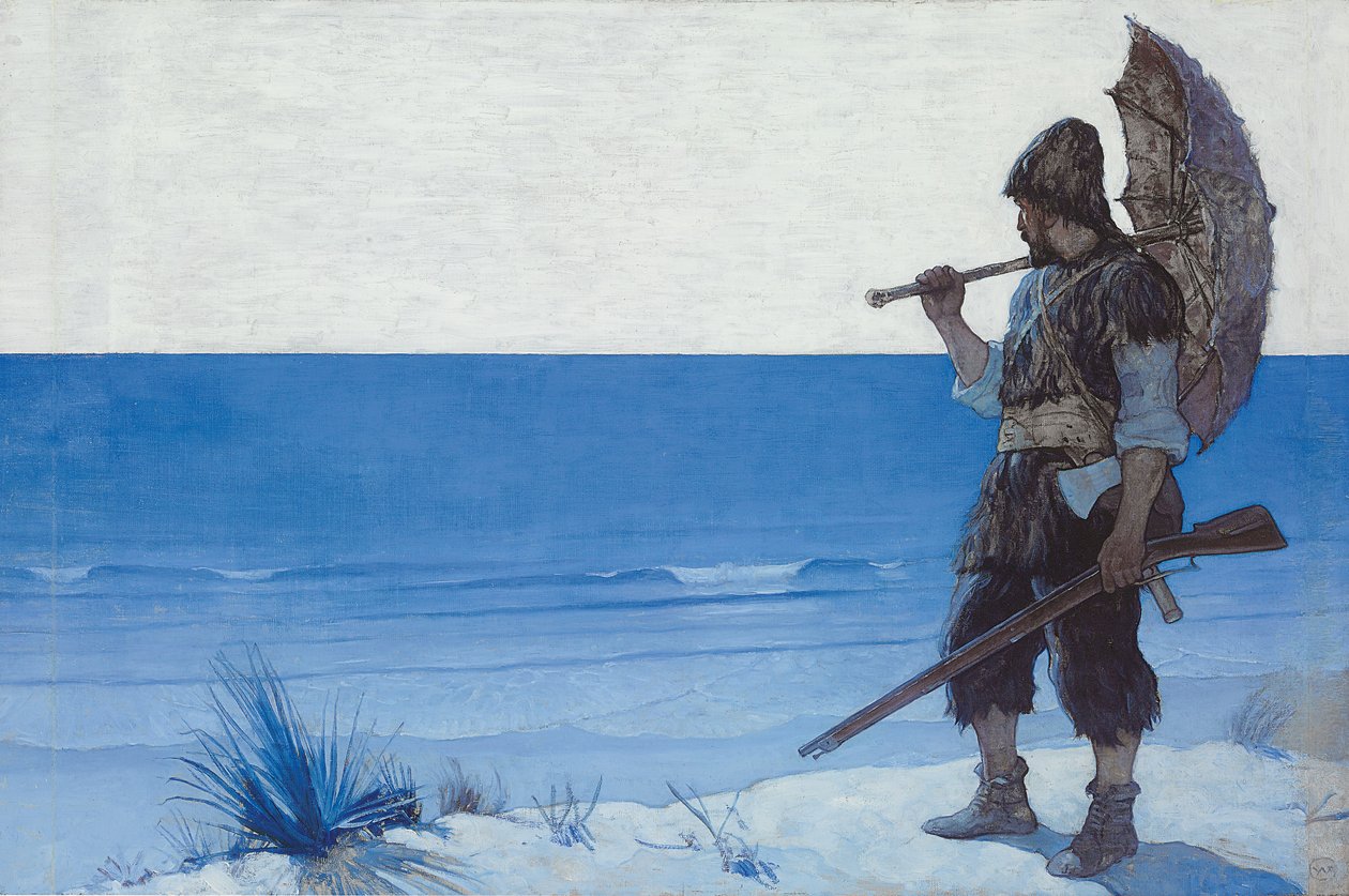 Robinson Crusoe: Guardas de Newell Convers Wyeth