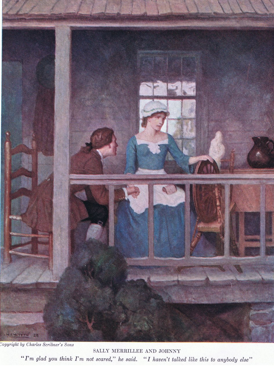 Sally Merrillee y Johnny: Me alegra que pienses que no tengo miedo, dijo. No he hablado así con nadie más de Newell Convers Wyeth