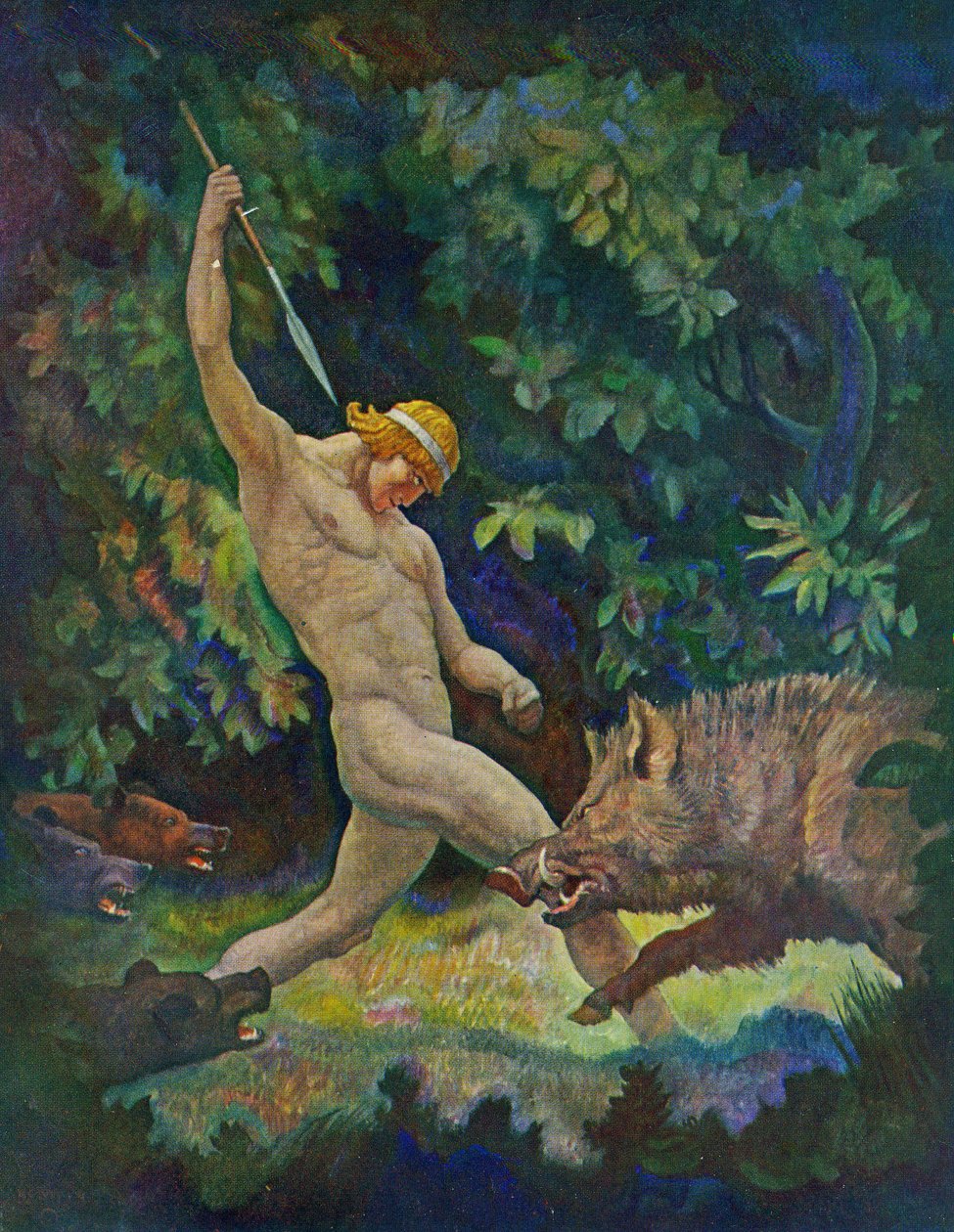 La caza del jabalí de Newell Convers Wyeth