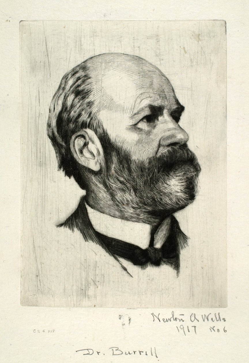 Retrato del Dr. Burrill de Newton A. Wells