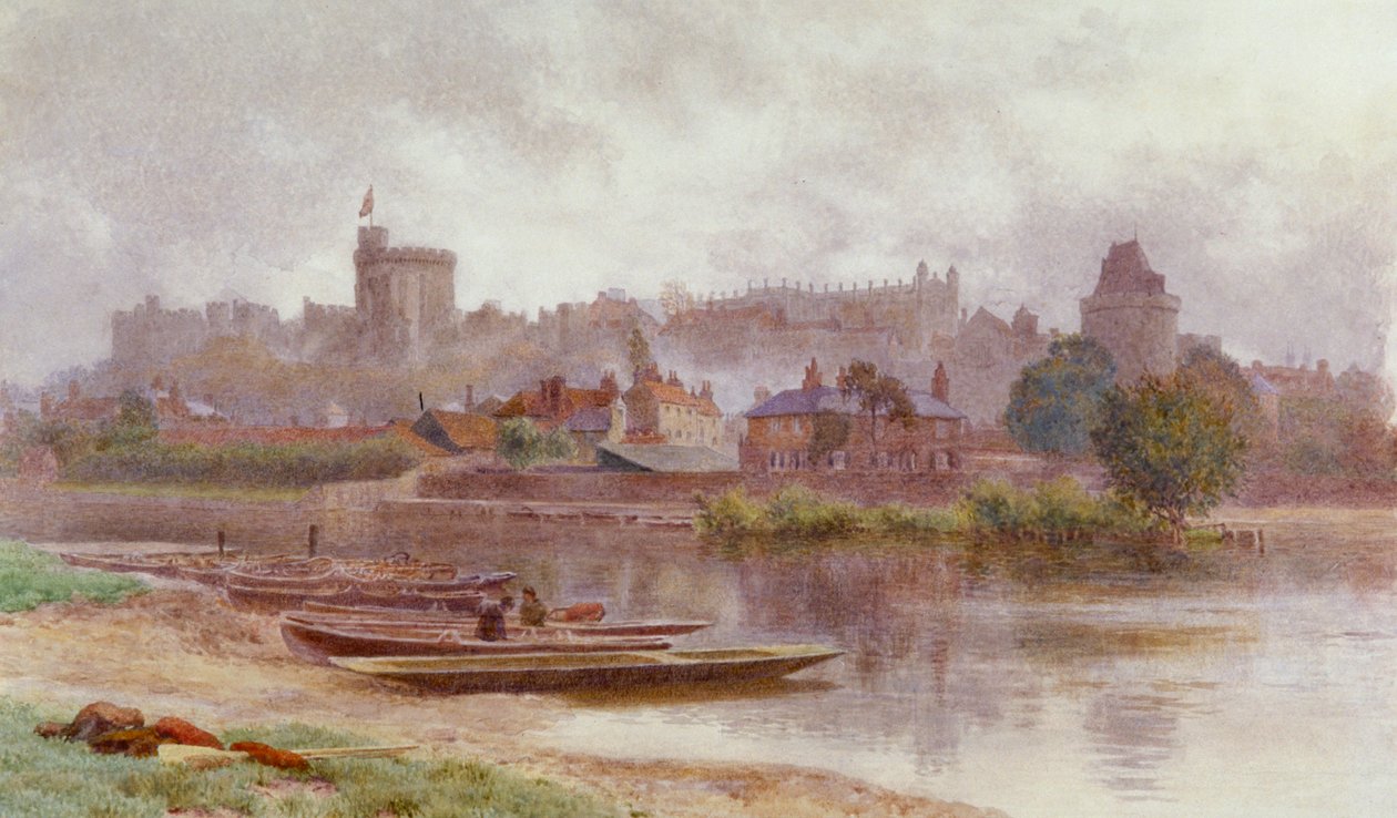 Castillo de Windsor en la penumbra de Newton Benett