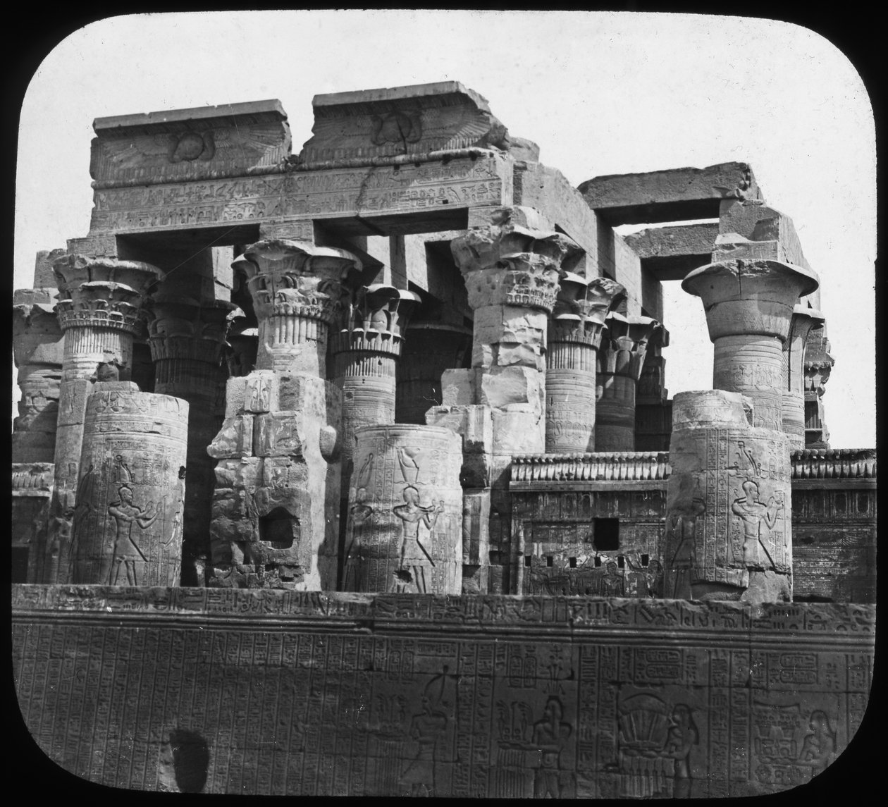 Templo de Kom Ombo, Egipto, c. 1890 de Newton and Co