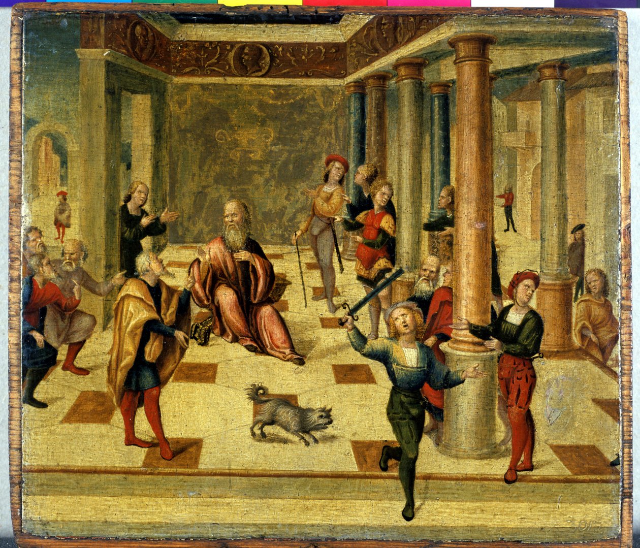 Escena de la historia romana de Niccolo the Younger Giolfino