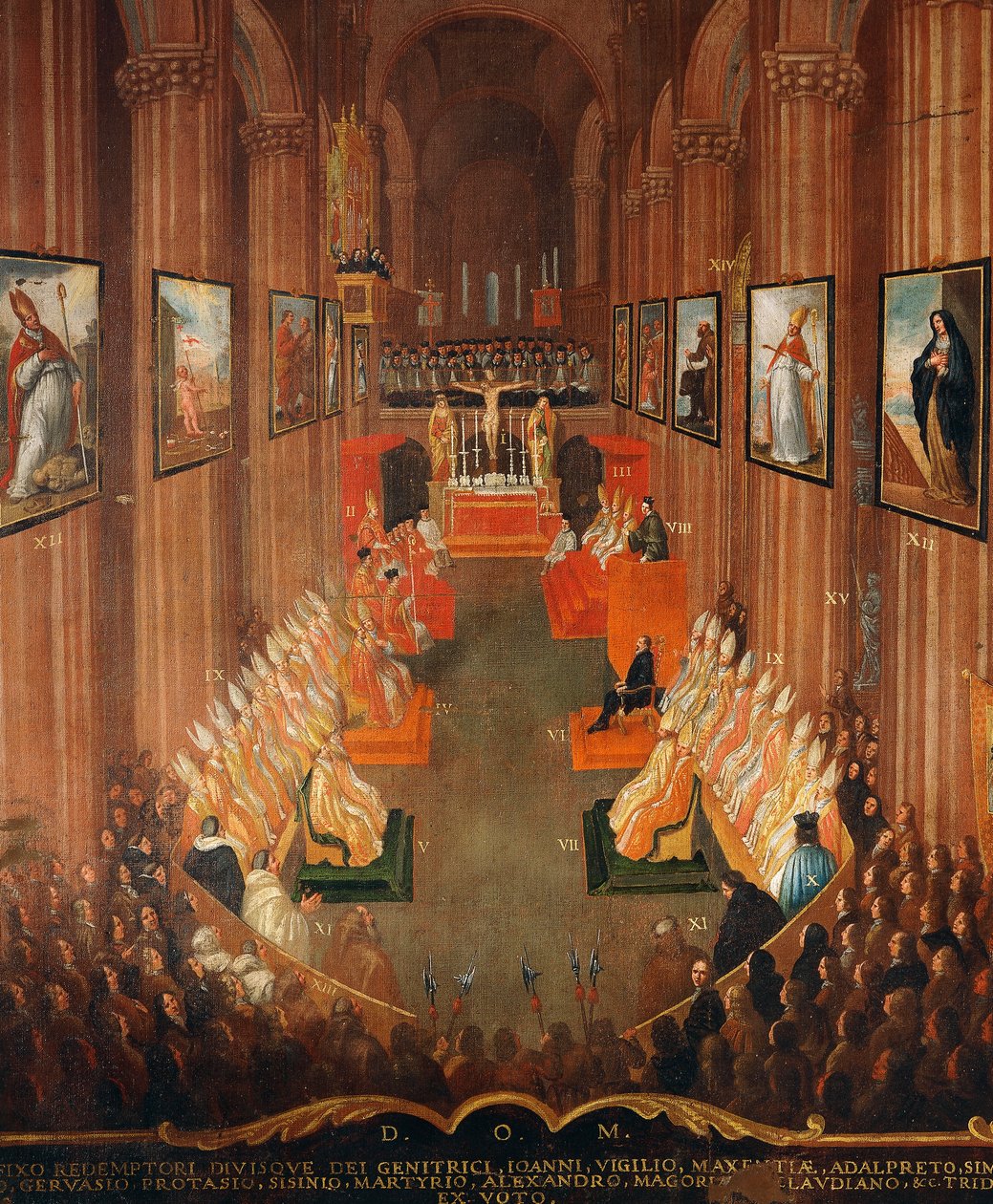 Sesión inaugural del Concilio de Trento en 1545 de Niccolo Dorigati