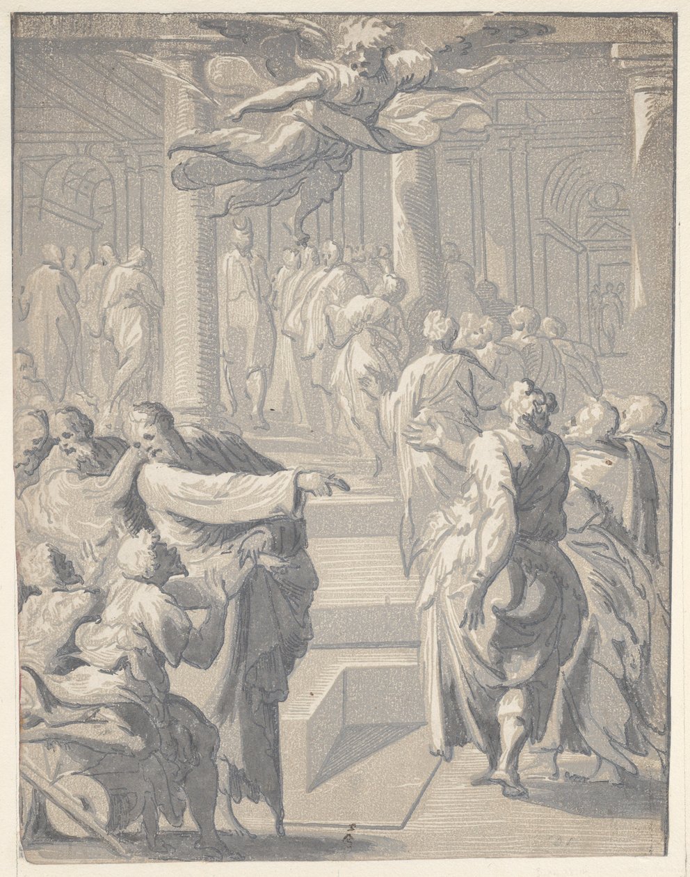 Cristo sanando al paralítico, 1540-50 de Niccolo Vicentino
