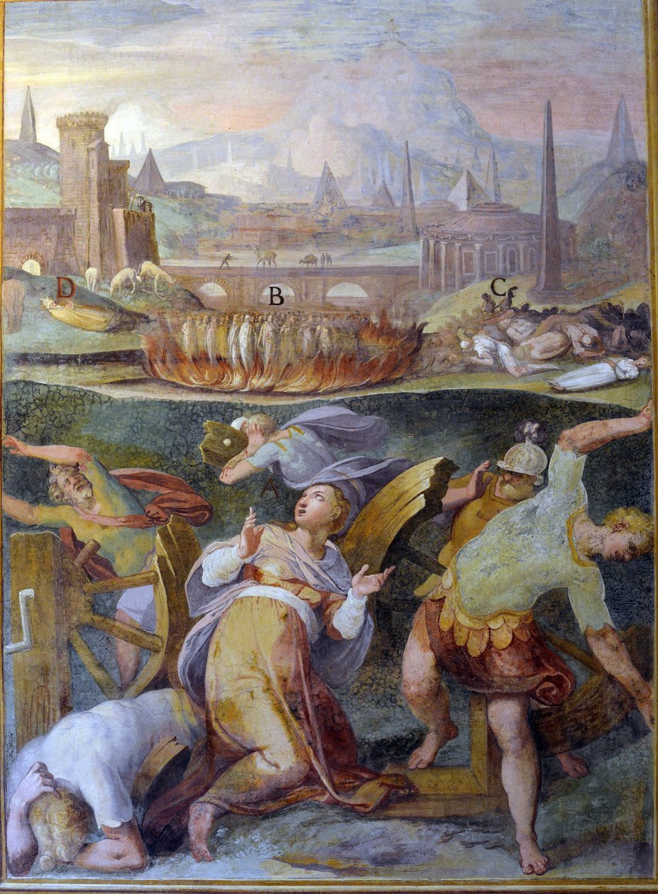 Mártir de los primeros cristianos de Niccolo called Pomarancio Circignani