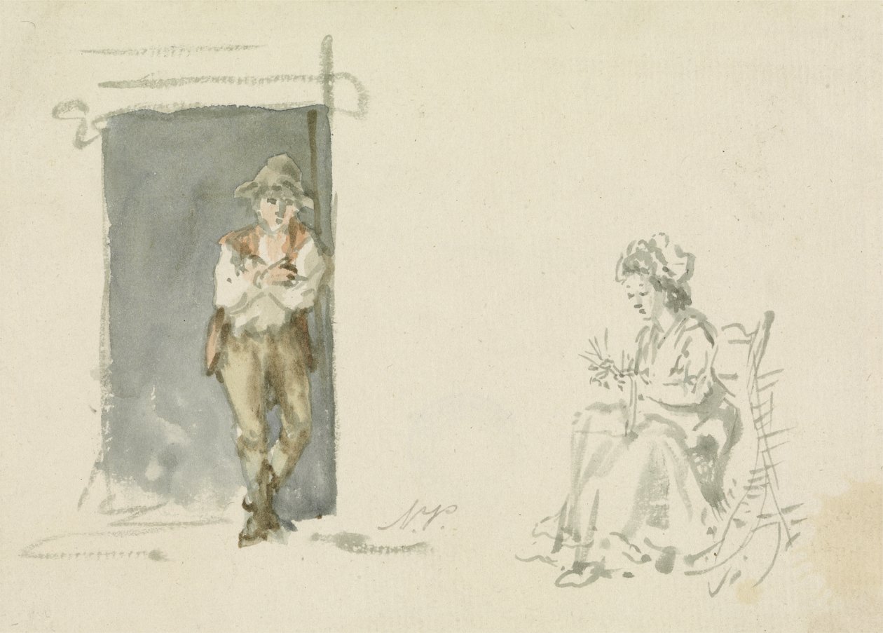 Estudios de figura, niño de pie de Nicholas Pocock