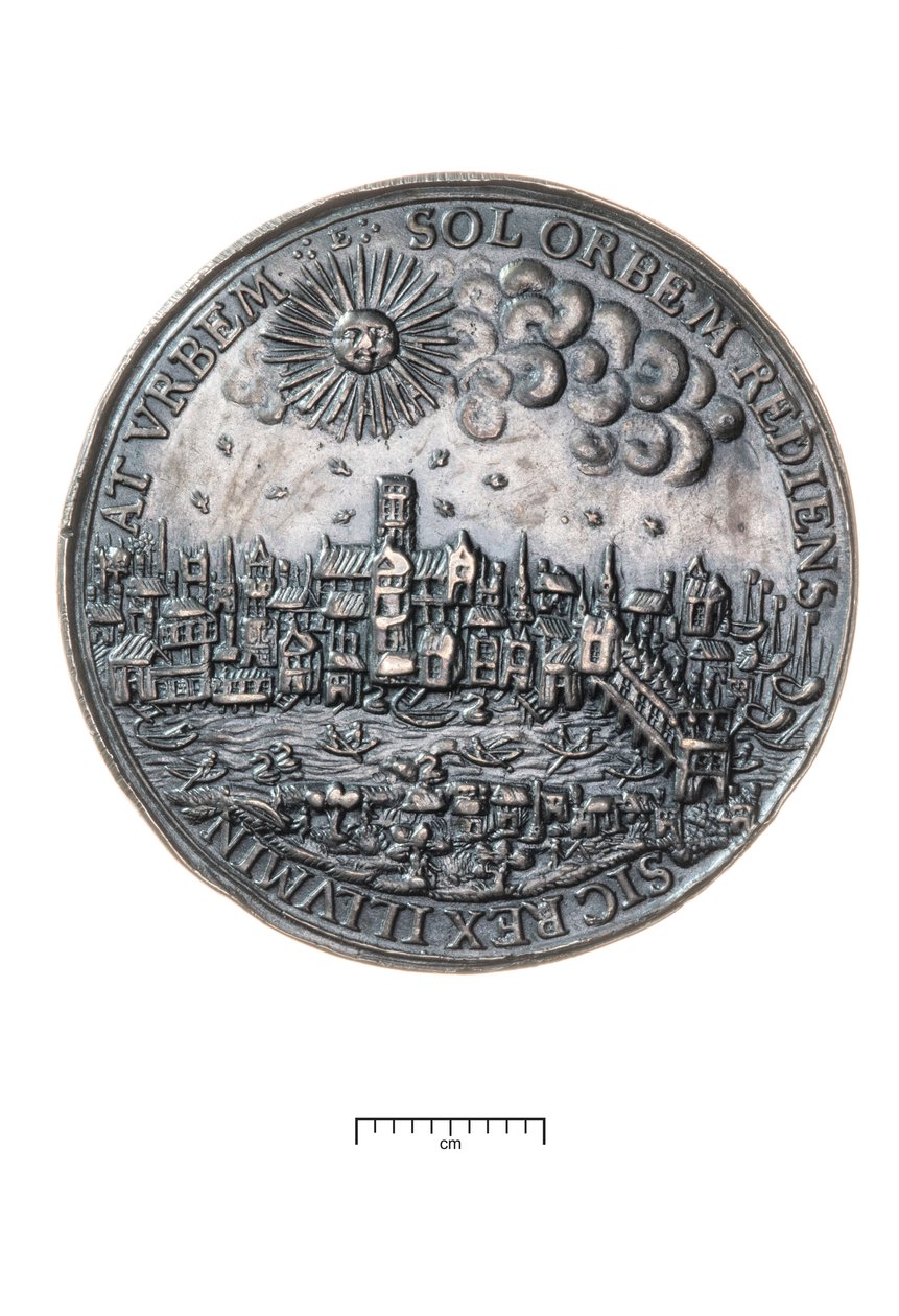 Carlos I, regreso a Londres tras la coronación en Edimburgo, 1633 de Nicholas Briot
