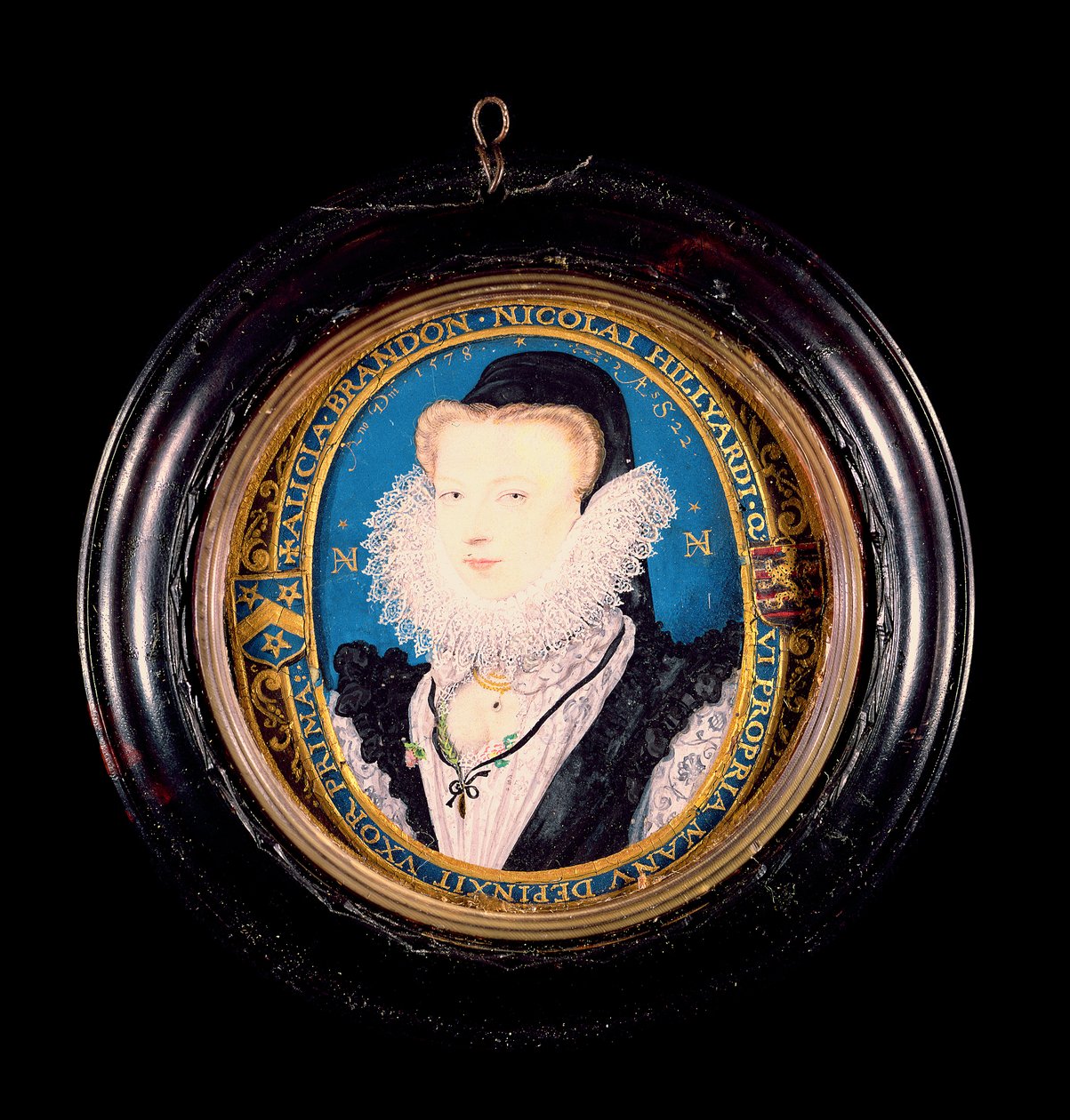 Alice Brandon, Sra. Hilliard, 1578 de Nicholas Hilliard