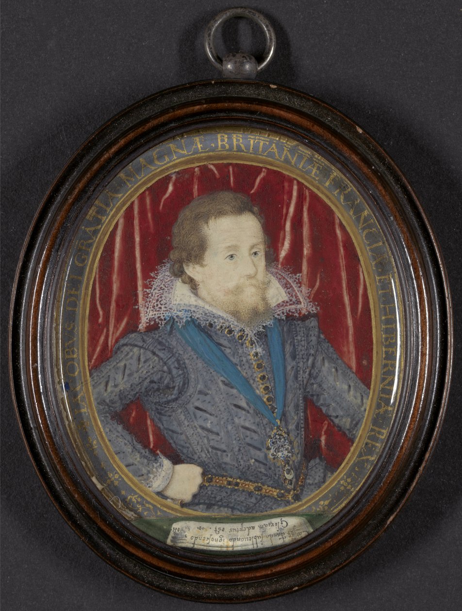 Jacobo I de Inglaterra y VI de Escocia, c.1610 de Nicholas Hilliard