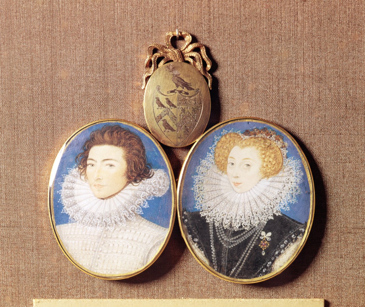 John Croker y su esposa Frances de Nicholas Hilliard