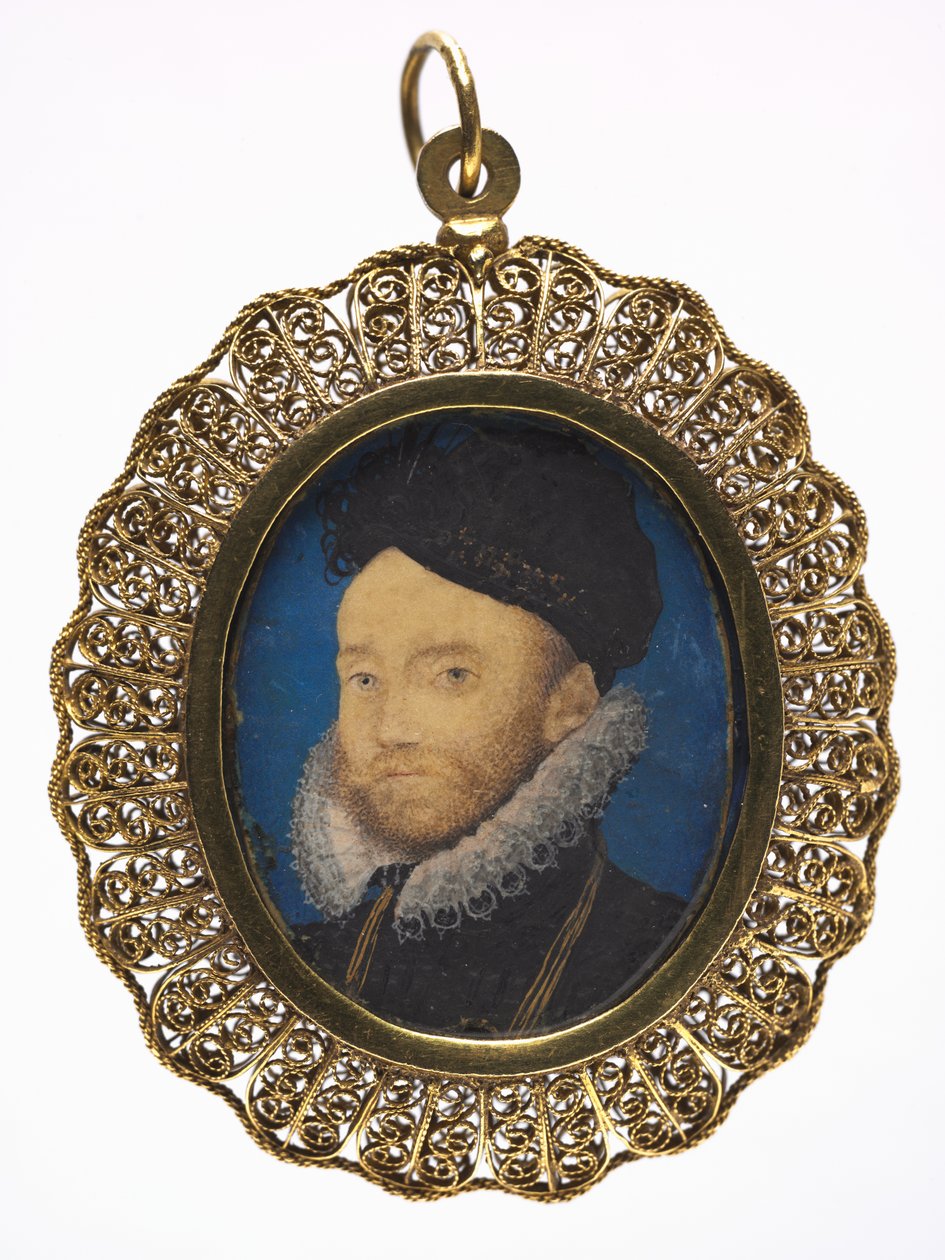 Retrato de un hombre, 1590s de Nicholas Hilliard