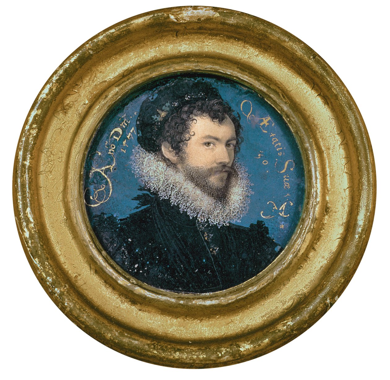 Autorretrato a la edad de 30 años, 1577 de Nicholas Hilliard