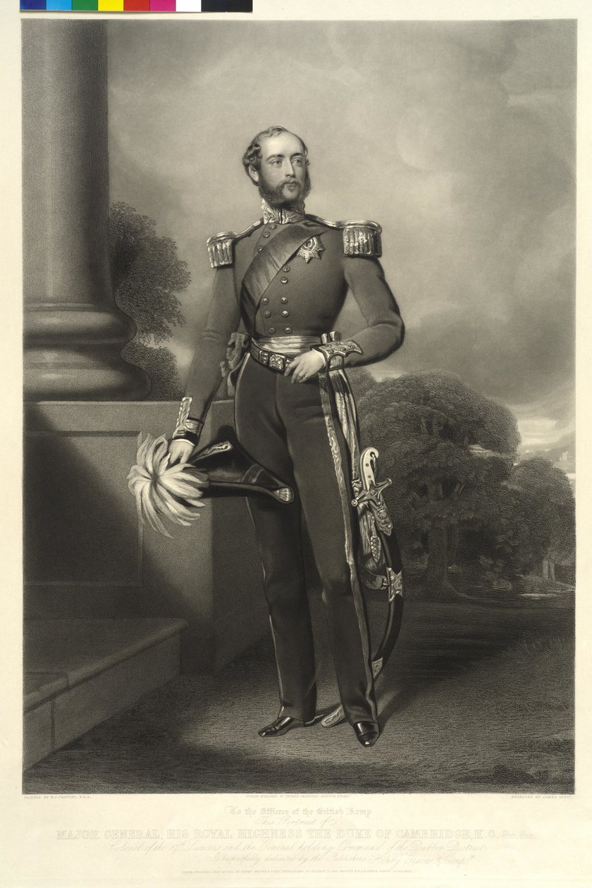 Duque de Cambridge Georg (mezzotinta) de Nicholas Joseph Crowley