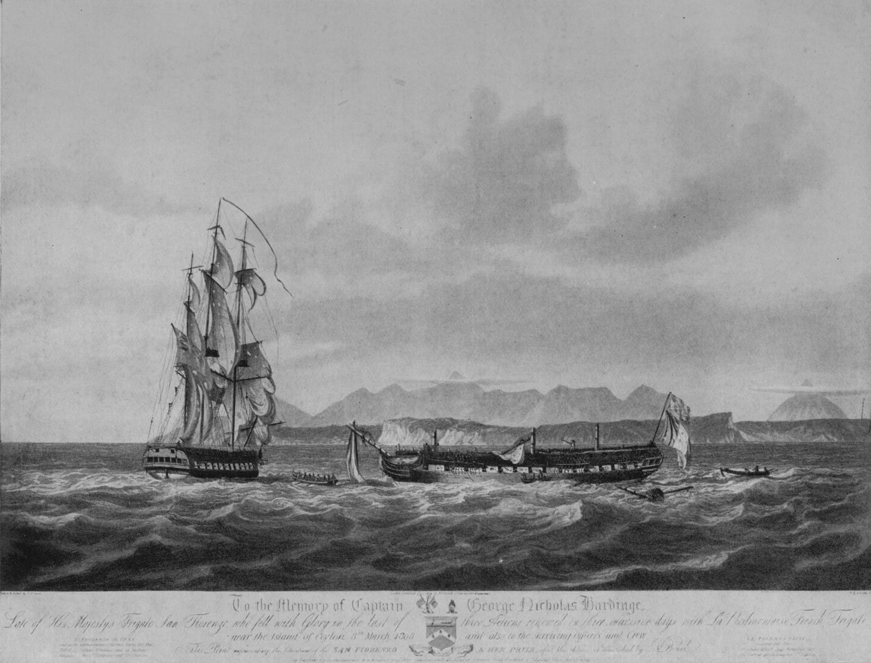 Una persecución y captura de tres días, c. 1809 de Nicholas Pocock