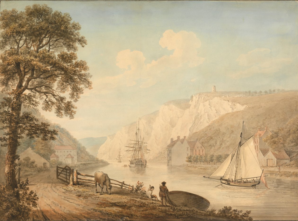 El río Avon: con barcos de paso de Nicholas Pocock