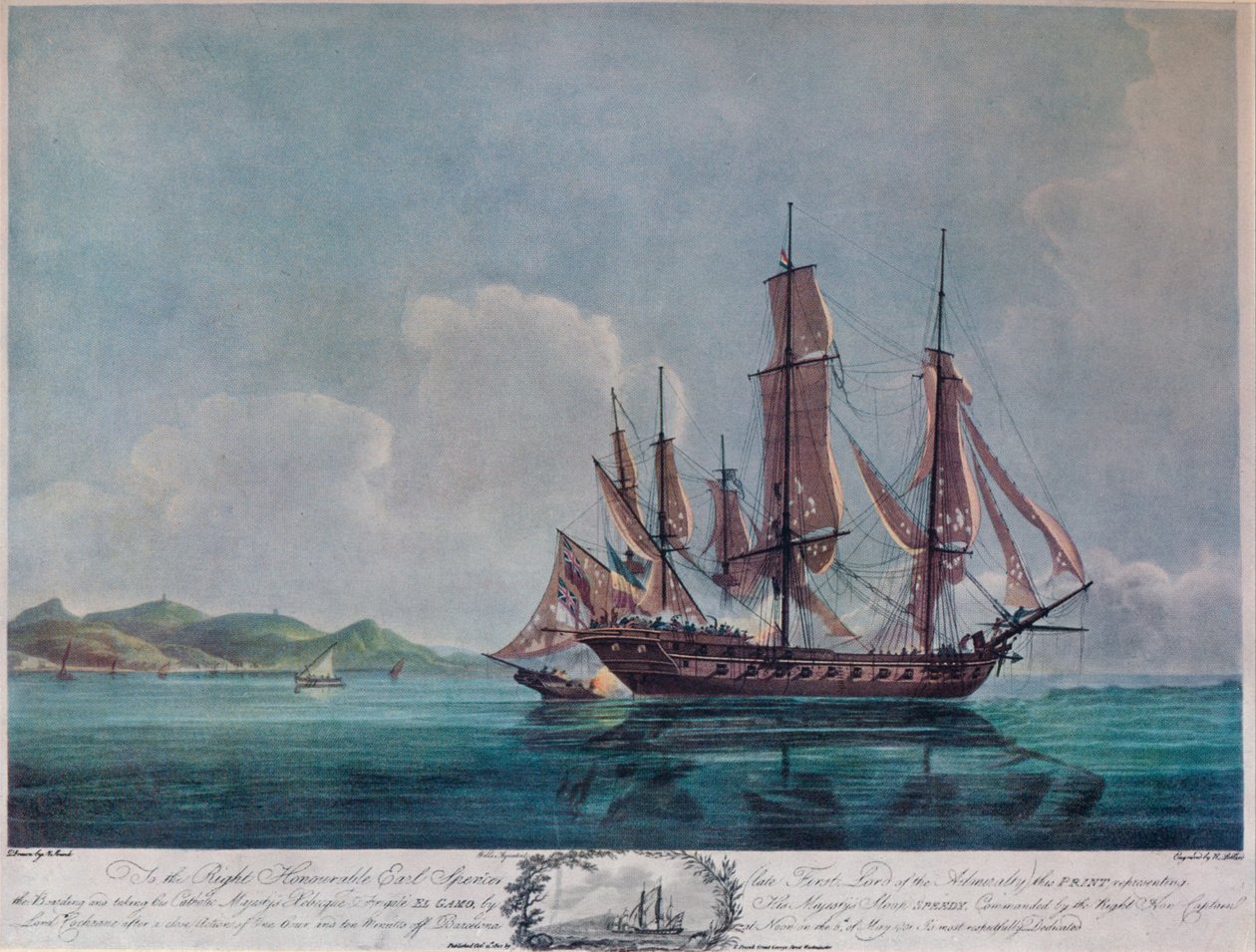 El Speedy y El Gamo, c1802 de Nicholas Pocock