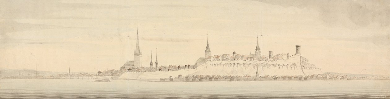 Vista de Revel, capital de Estonia de Nicholas Pocock
