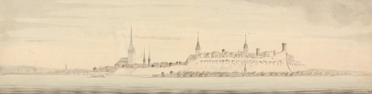 Vista de Revel, capital de Estonia de Nicholas Pocock