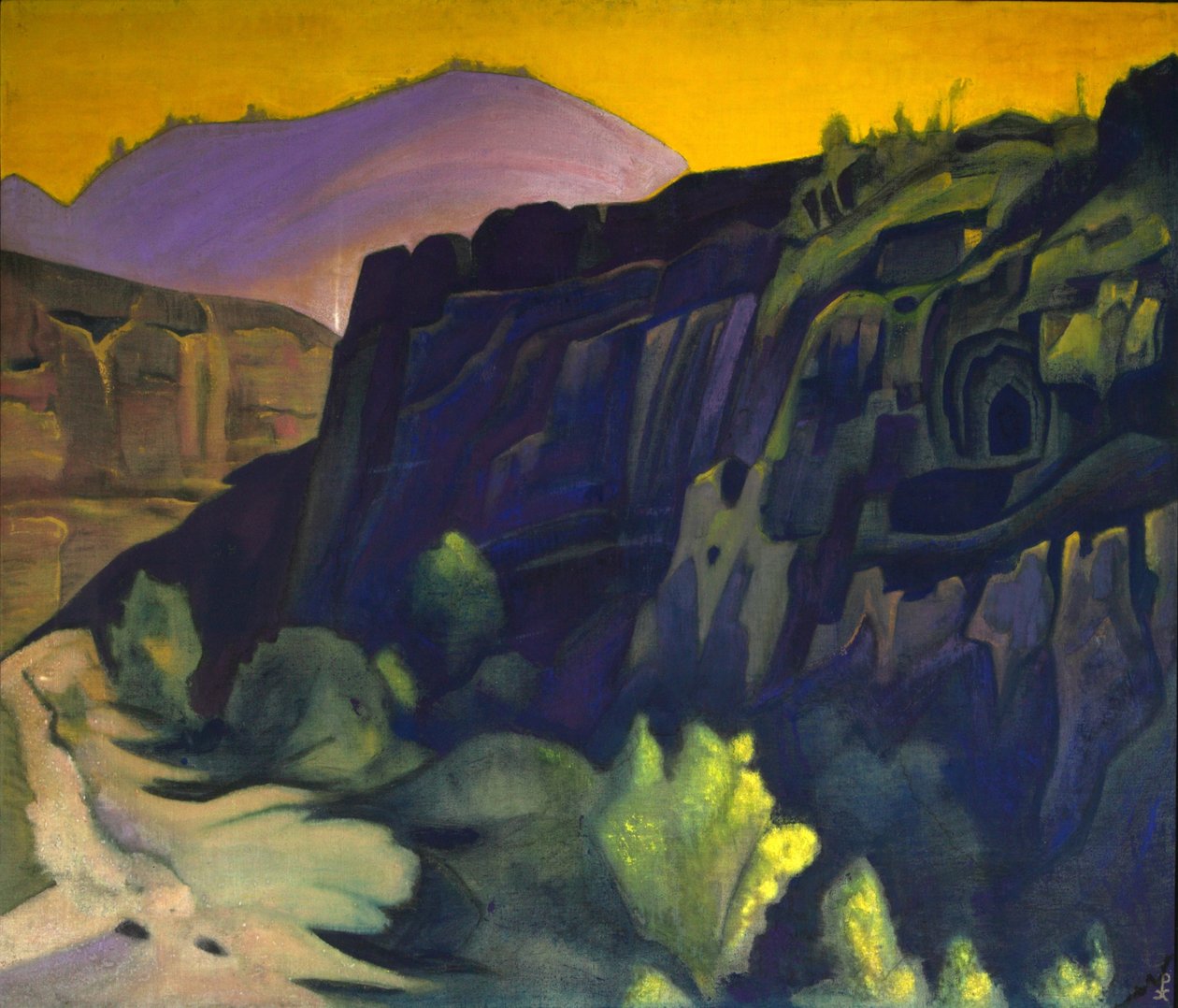 Cuevas de Ajanta, 1938 de Nicholas Roerich