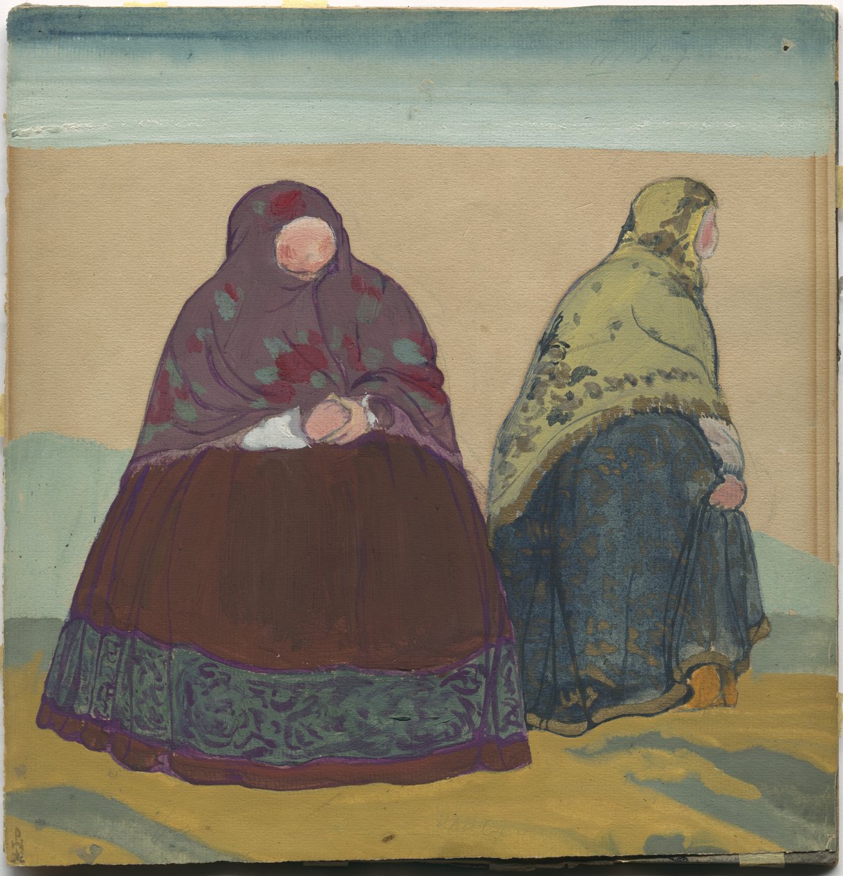 Diseño de vestuario para la ópera de Rimsky-Korsakov "El cuento del zar Saltán", 1919 de Nicholas Roerich