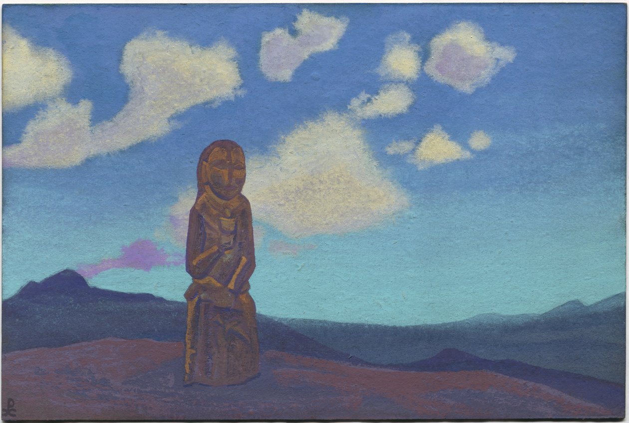 Guardián del Cáliz, Mongolia, 1937 de Nicholas Roerich