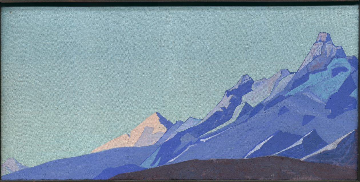 Himalayas, atardecer, 1933 de Nicholas Roerich