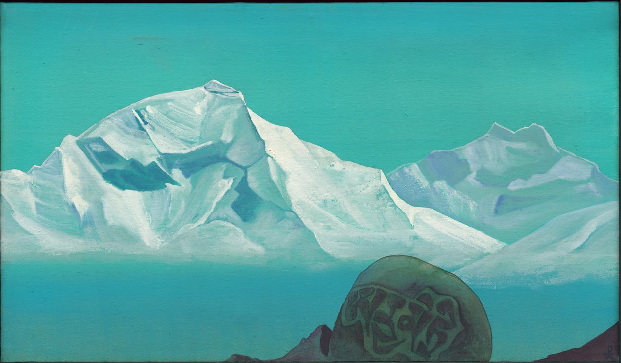 Camino a Kailas, serie "Montañas sagradas", 1933 de Nicholas Roerich