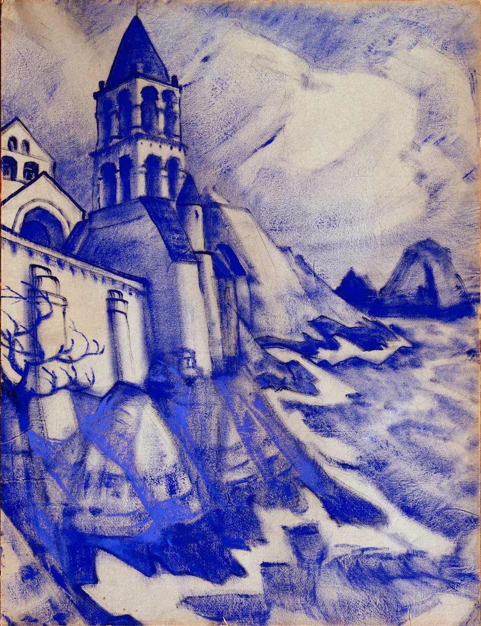 Decorado preparatorio para la obra "La Princesa Maleine" de Maurice Maeterlinck, 1913 de Nicholas Roerich