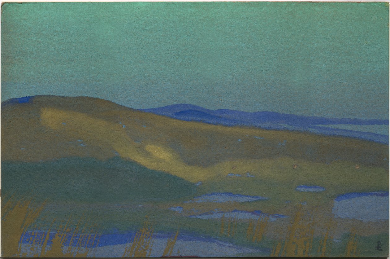 Pantanos de Tsaidam, 1936 de Nicholas Roerich