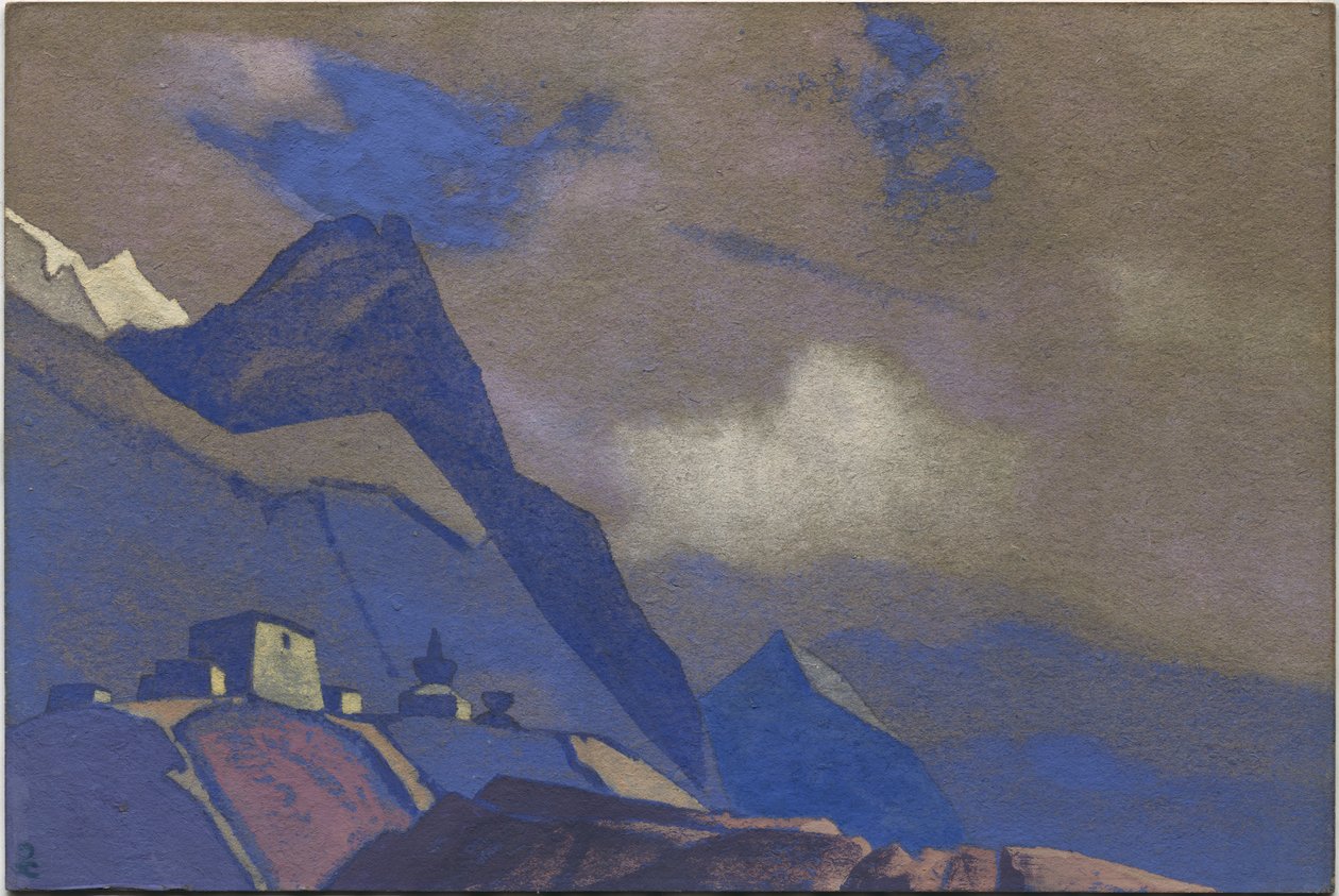 Tíbet, cerca del Brahmaputra, 1936 de Nicholas Roerich