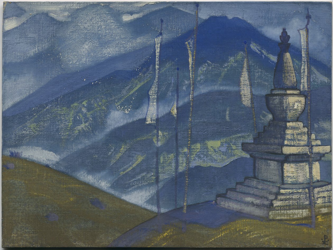 Olas de niebla, serie "Himalaya", 1924 de Nicholas Roerich
