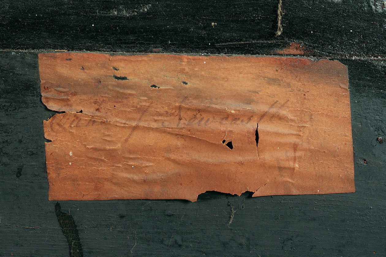 (detalle) de una cómoda de Luis XIV (ormolu, latón, carey y ébano boulle) de Nicholas Sageot