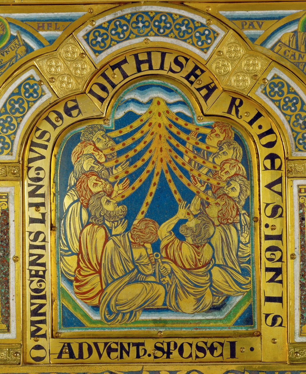 Pentecostés, desde el Altar de Verdún ... de Nicholas of Verdun