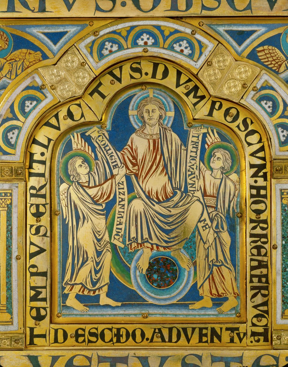 La Segunda Venida ... (esmalte sobre cobre dorado) de Nicholas of Verdun