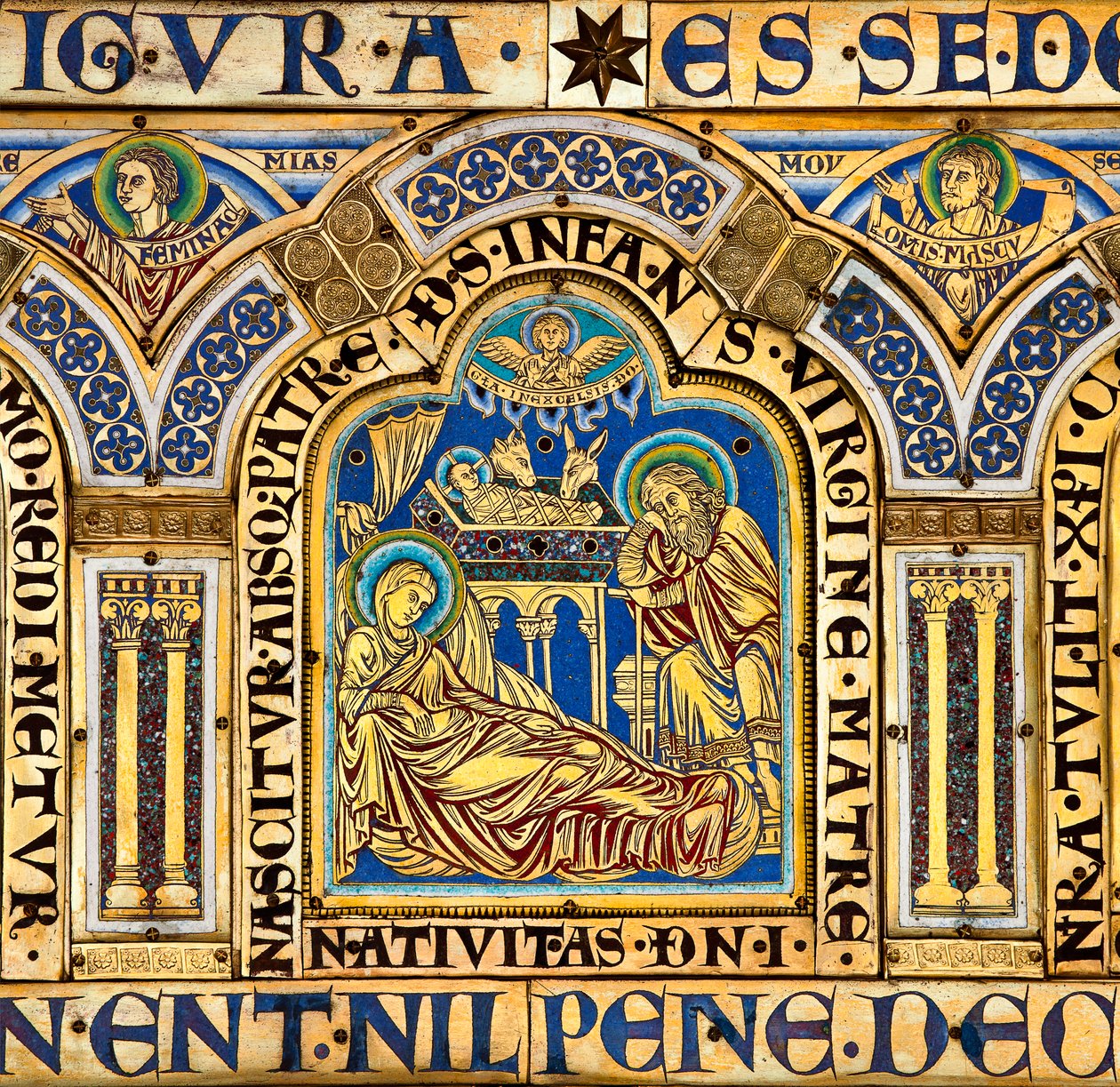 El Altar de Verdún, con escenas bíblicas de Nicholas of Verdun