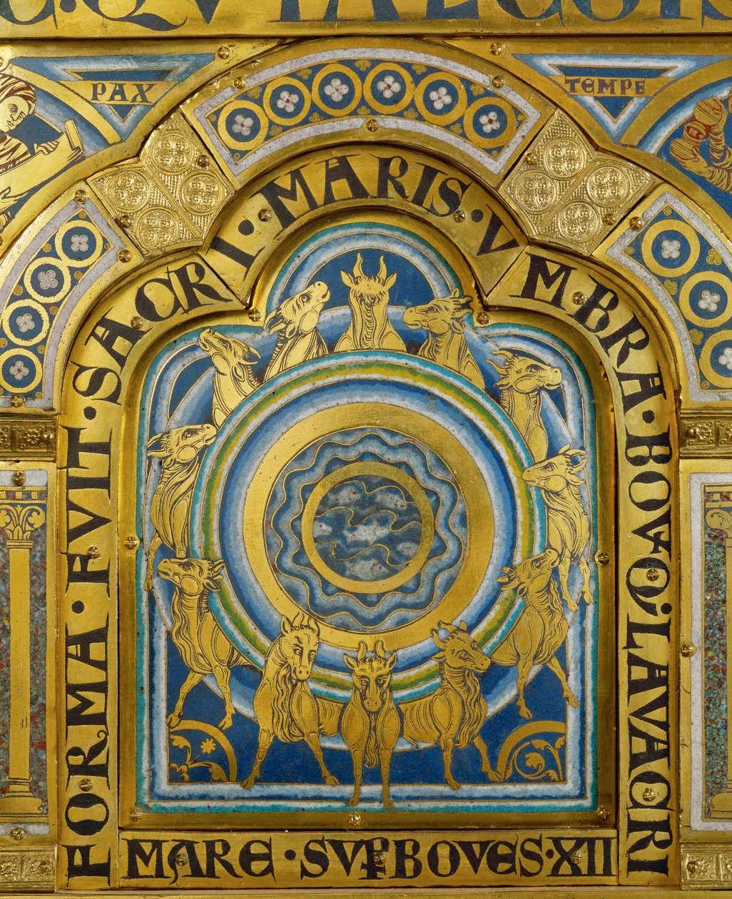 Doce bestias del Apocalipsis, del Altar de Verdún ... de Nicholas of Verdun